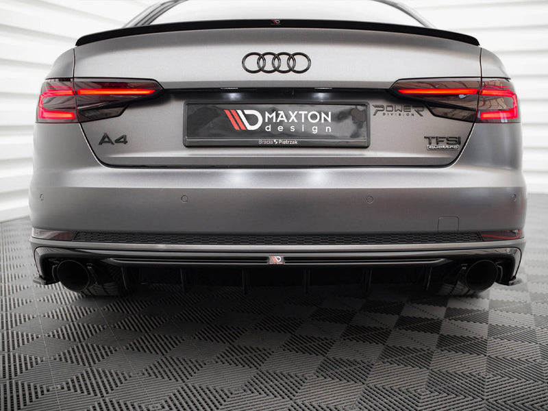 Maxton Design Rear Valance V.1 Audi A4 S-line B9 (Version with single exhaust tips on both sides)