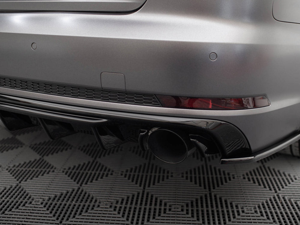 Maxton Design Rear Valance V.1 Audi A4 S-line B9 (Version with single exhaust tips on both sides)