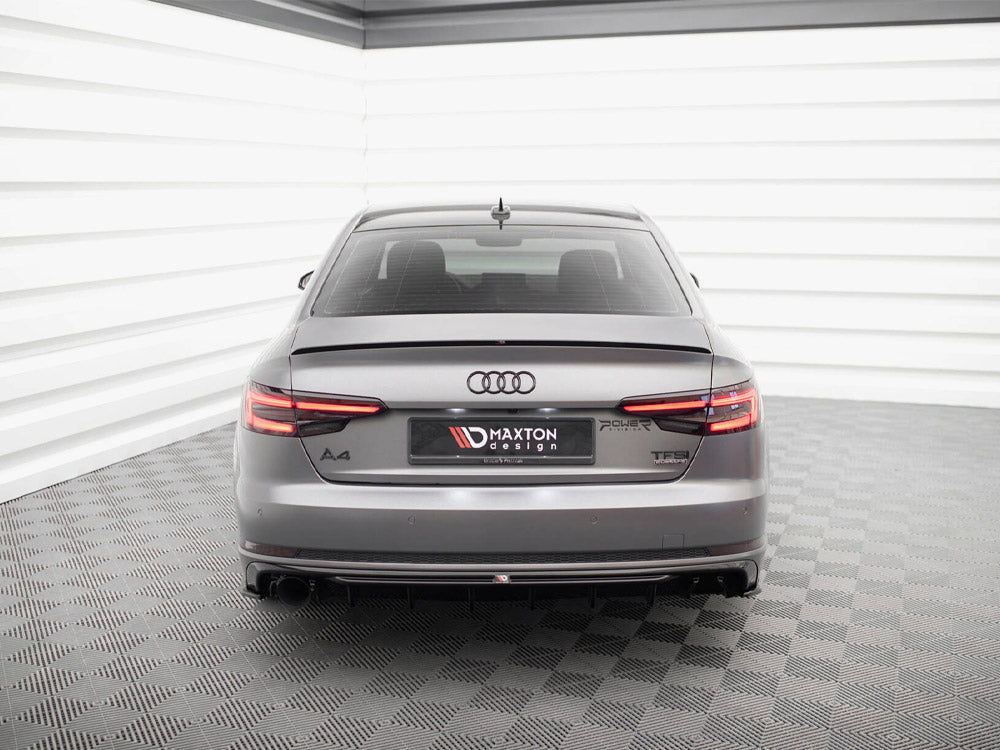 Maxton Design Rear Valance V.1 Audi A4 S-Line B9 (Version with single exhaust tip on one side)