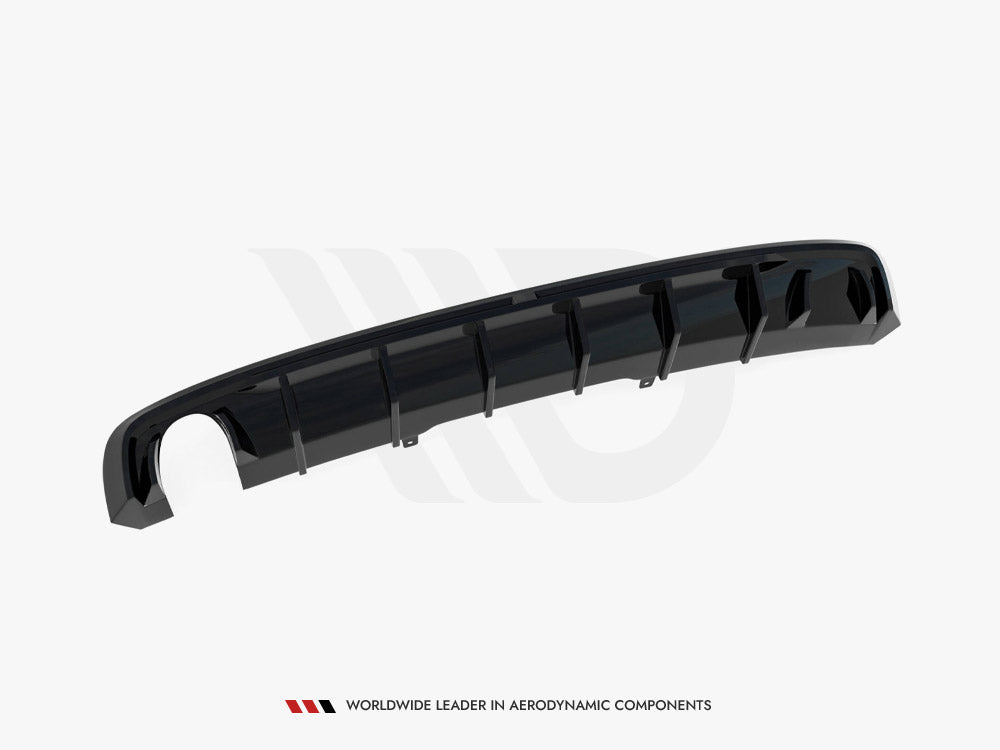 Maxton Design Rear Valance V.1 Audi A4 S-Line B9 (Version with single exhaust tip on one side)