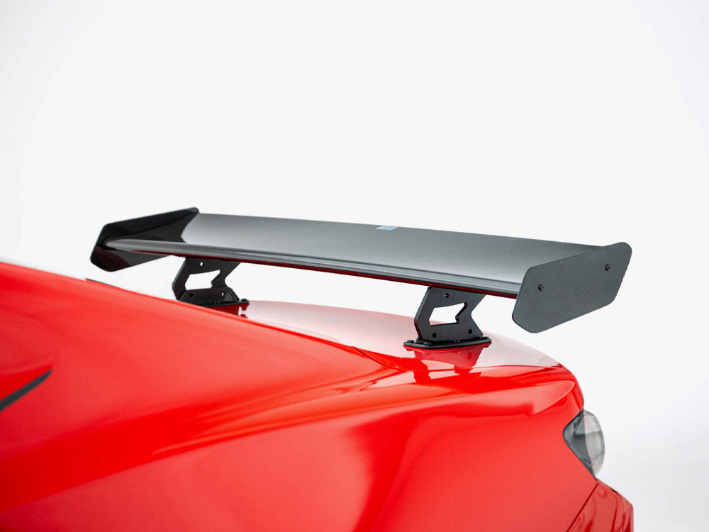 Maxton Design Carbon Spoiler With Internal Brackets Uprights + LED Chevrolet Camaro SS Mk6 Facelift