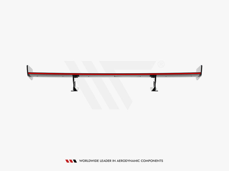 Maxton Design Carbon Spoiler With Internal Brackets Uprights + LED Chevrolet Camaro SS Mk6 Facelift