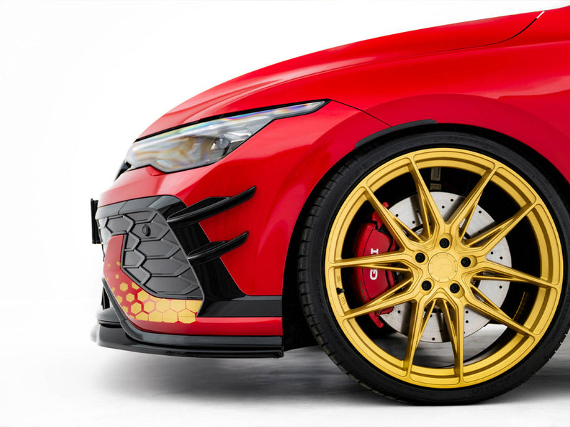 Maxton Design Front Bumper Wings (Canards) Volkswagen Golf GTI Clubsport Mk8 Facelift