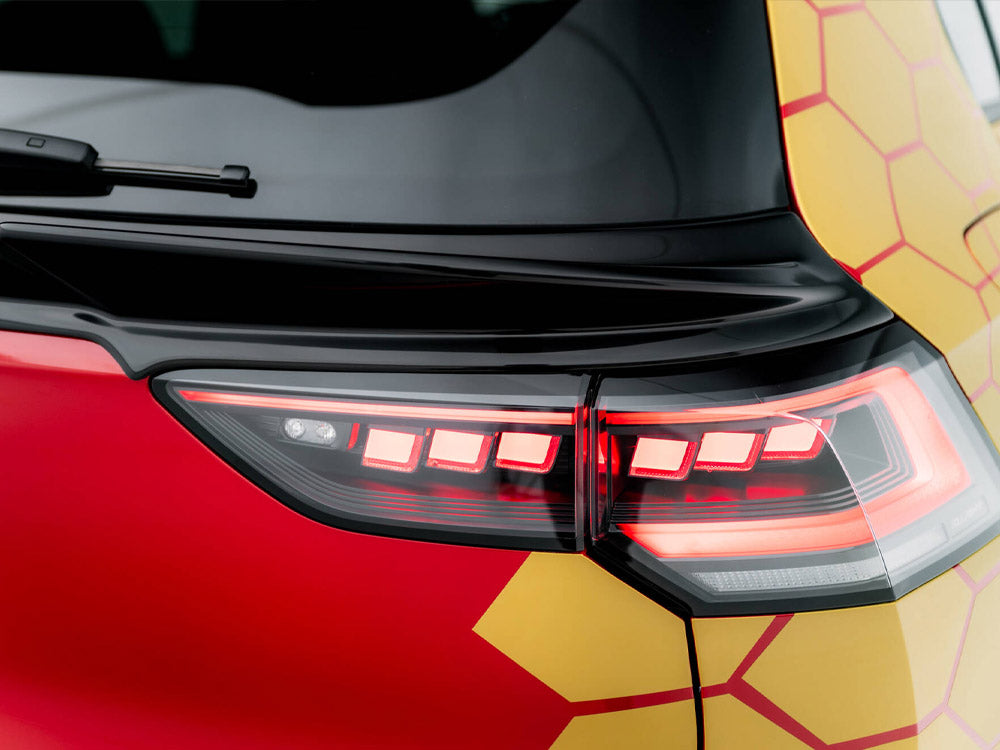 Maxton Design Lower Spoiler CAP 3D Volkswagen Golf GTI / GTI Clubsport / R / R-Line / GTE / GTD Mk8 / Mk8 Facelift