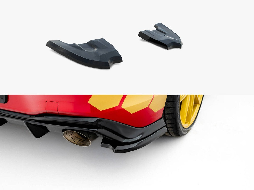 Maxton Design Rear Side Splitters V.4 Volkswagen Golf GTI Clubsport Mk8 Facelift