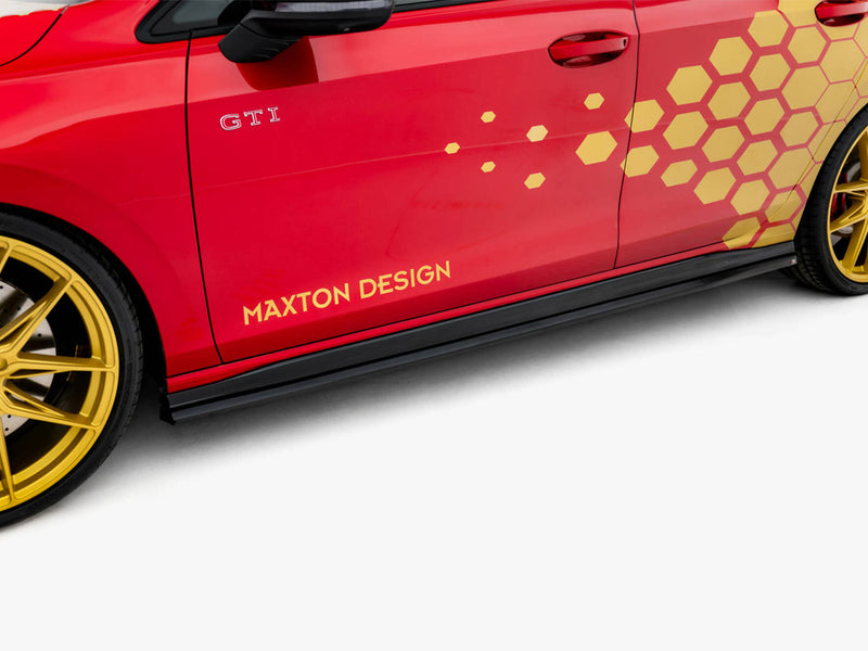 Maxton Design Side Skirts Diffusers V.2 Volkswagen Golf GTI Clubsport Mk8 Facelift