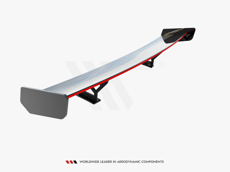 Maxton Design Carbon Spoiler With Internal Brackets Uprights + LED Honda Civic SI Mk10