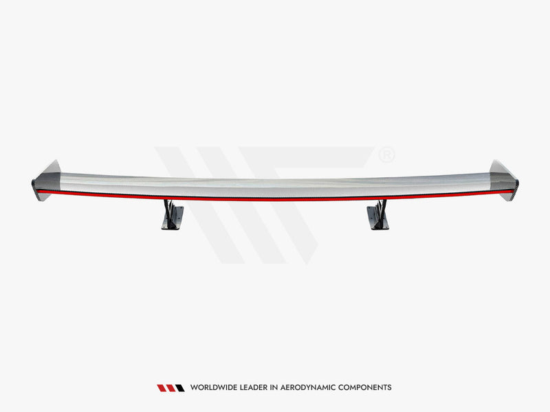 Maxton Design Carbon Spoiler With Internal Brackets Uprights + LED Honda Civic SI Mk10