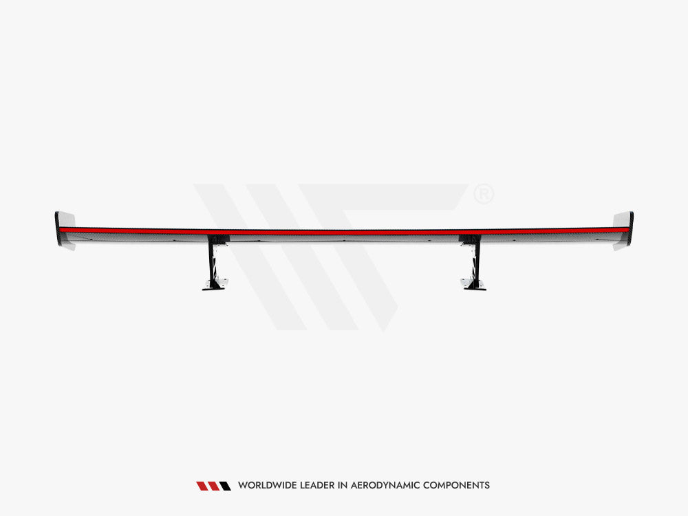 Maxton Design Carbon Spoiler With Internal Brackets Uprights + LED Honda Civic SI Mk10