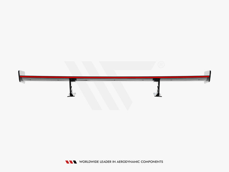 Maxton Design Carbon Spoiler With Internal Brackets Uprights + LED Honda Civic SI Mk10
