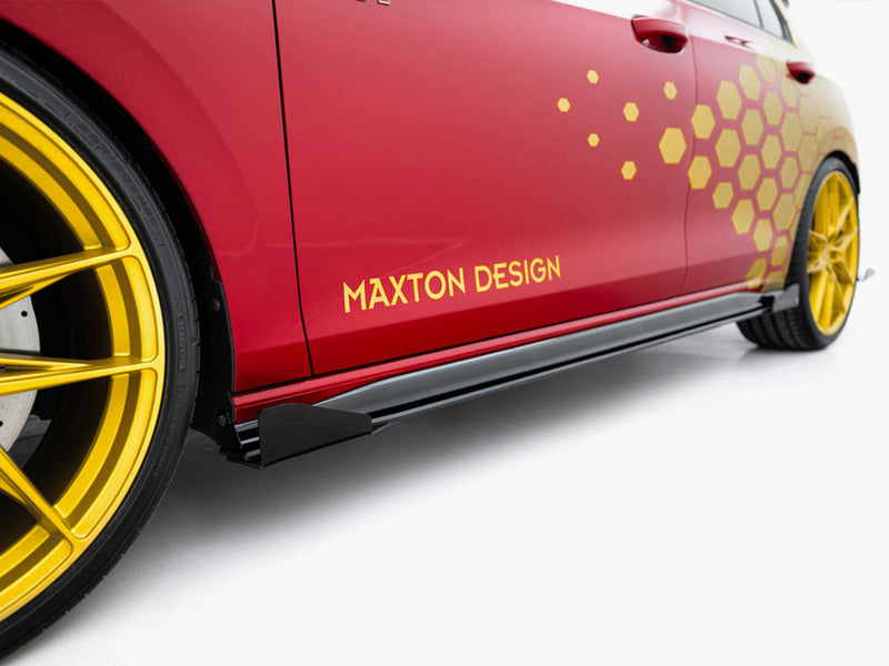 Maxton Design Street PRO Side Skirts Diffusers + Flaps Volkswagen Golf GTI Clubsport Mk8 Facelift