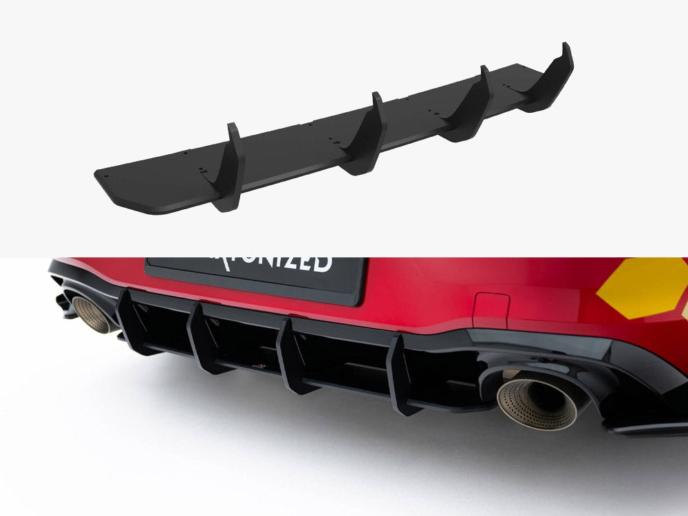 Maxton Design Street PRO Rear Diffuser V.2 Volkswagen Golf GTI Clubsport Mk8 Facelift