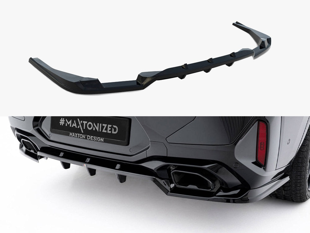 Maxton Design Rear Splitter (Vertical Bars) V.2 BMW X4 M-Pack G02 Facelift
