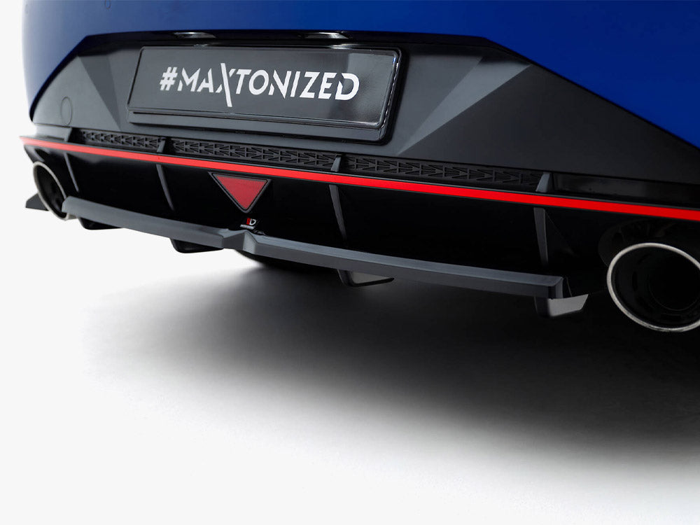 Maxton Design Central  Rear Splitter (Vertical Bars) Hyundai Elantra N Mk7