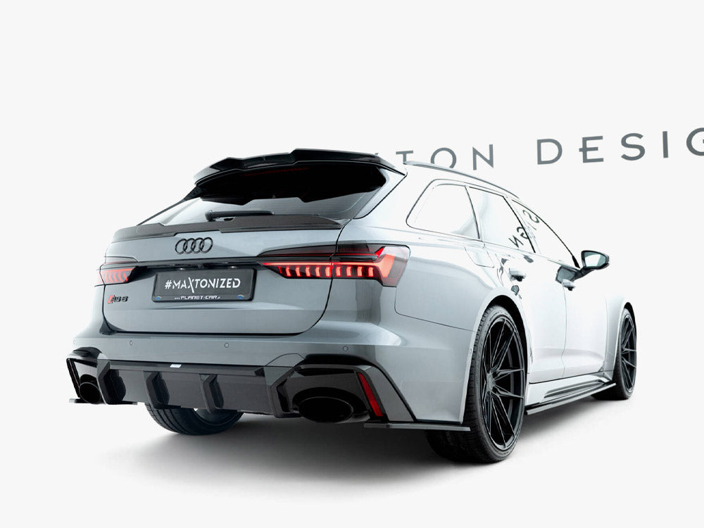 Maxton Design Prepreg Carbon Fiber Rear Side Splitters Audi RS6 C8 / C8 Facelift