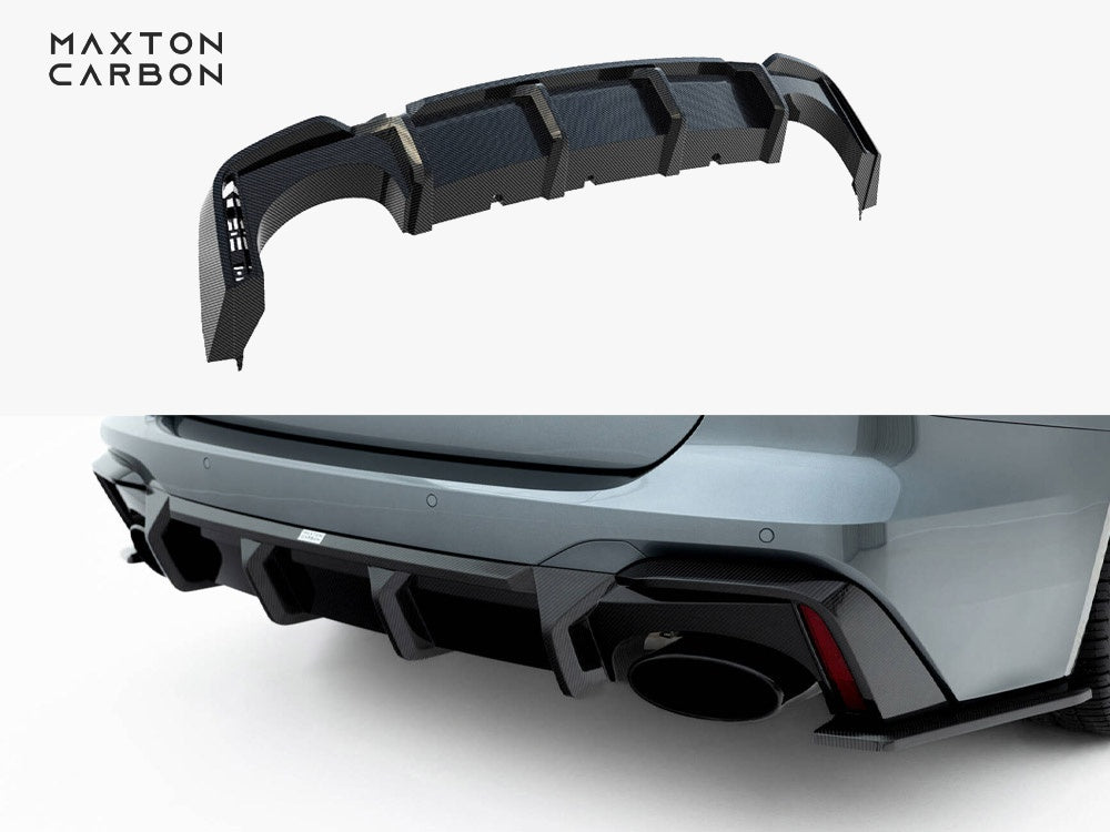 Maxton Design Prepreg Carbon Fiber Rear Diffuser Audi RS6 C8 / C8 Facelift (version without towbar)