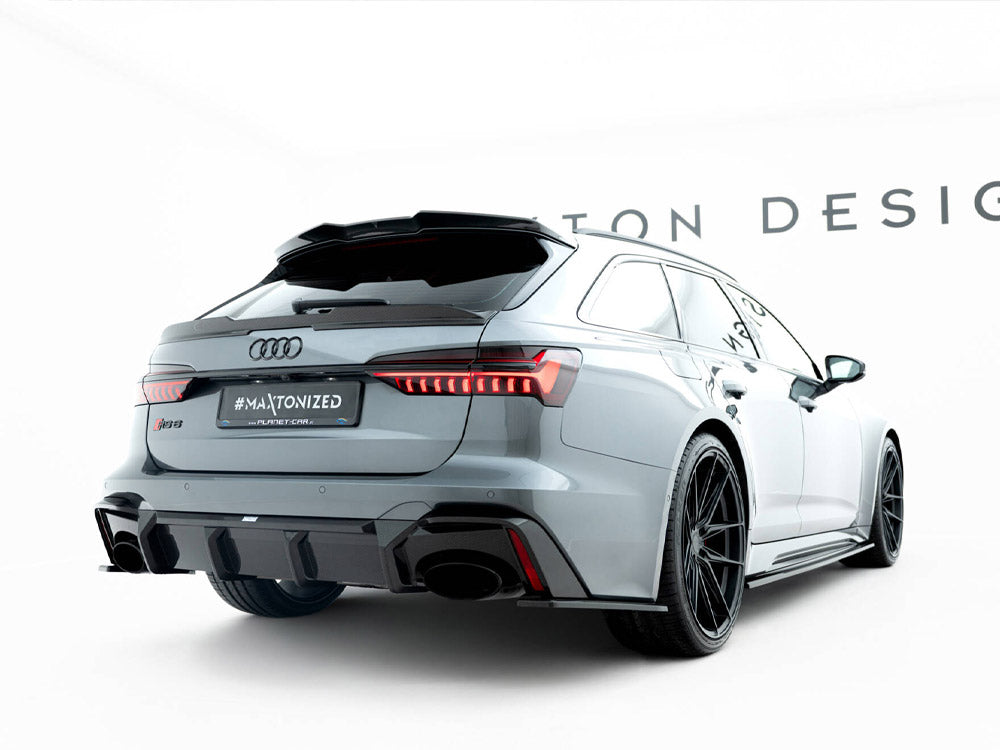 Maxton Design Carbon Fiber Tailgate Spoiler (Upper) Audi RS6 C8 / C8 Facelift