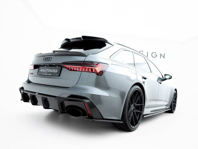 Maxton Design Carbon Fiber Tailgate Spoiler (Upper) Audi RS6 C8 / C8 Facelift