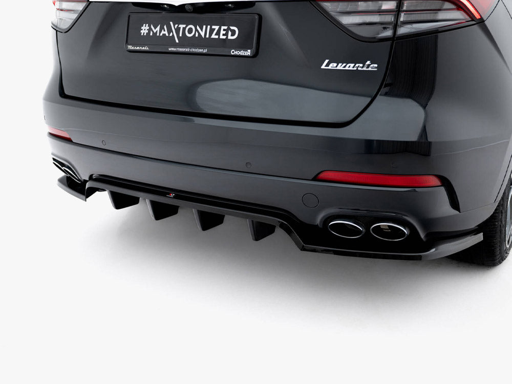 Maxton Design Rear Splitter (Vertical Bars) Maserati Levante GT Mk1 Facelift