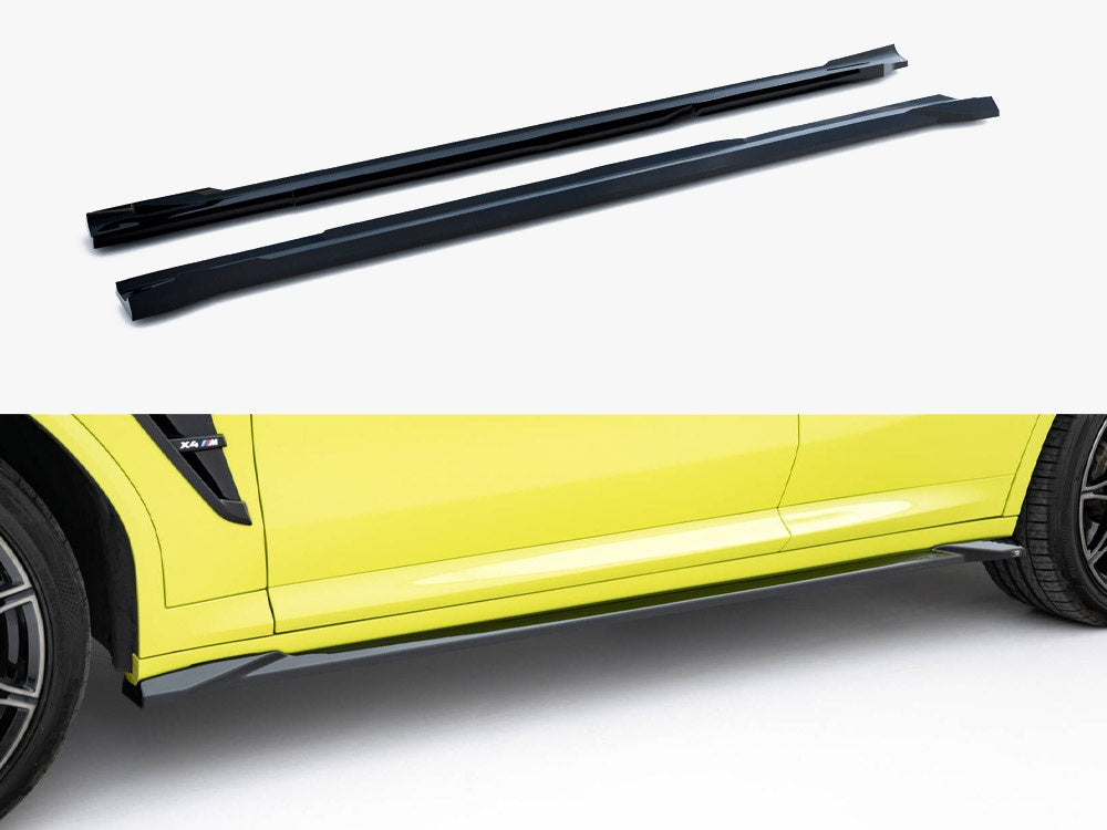 Maxton Design Side Skirts Diffusers BMW X4M F98 Facelift