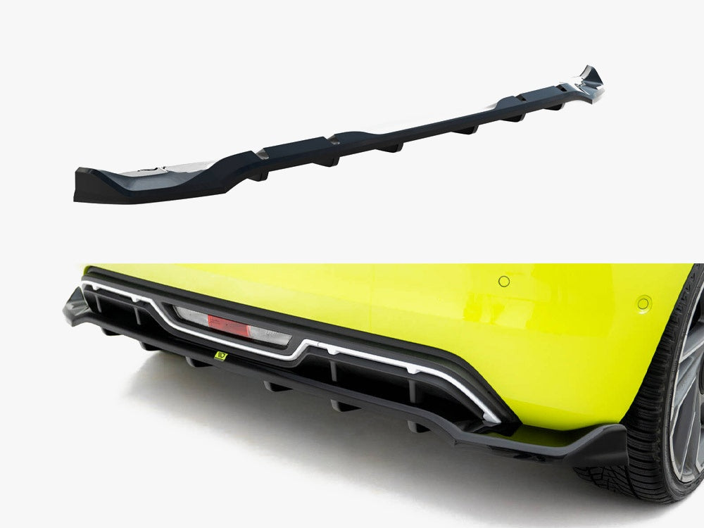 Maxton Design Rear Splitter (Vertical Bars) Abarth 500e
