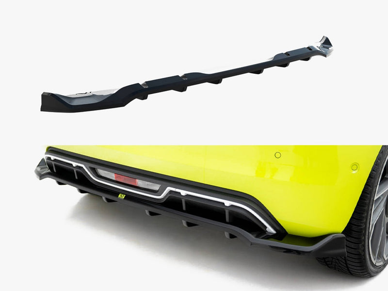 Maxton Design Rear Splitter (Vertical Bars) Abarth 500e
