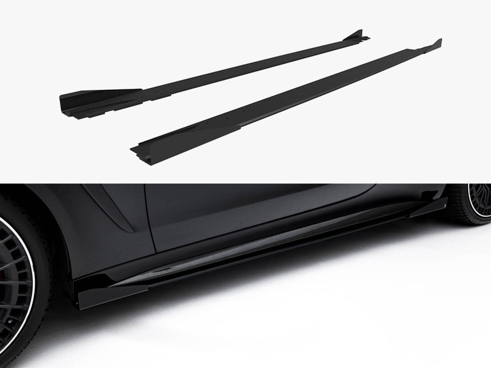 Maxton Design Street PRO Side Skirts Diffusers + Flaps Mercedes-AMG CLE 53 C236