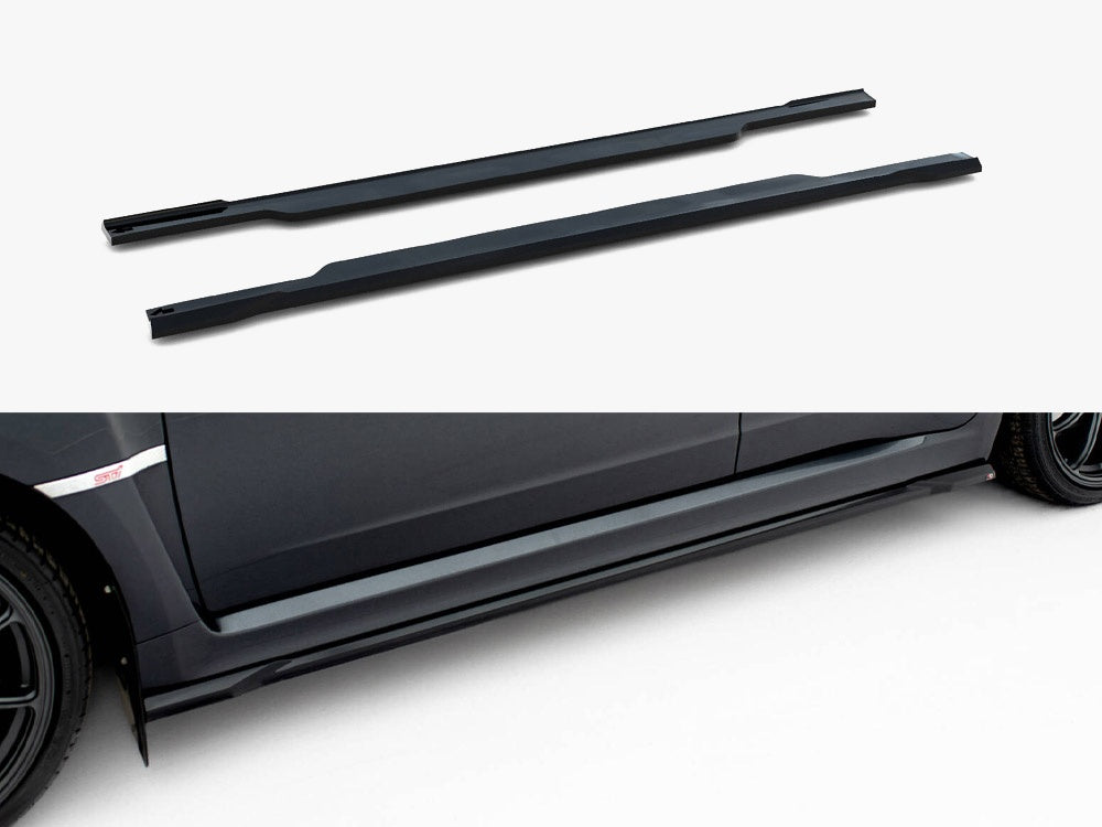 Maxton Design Side Skirts Diffusers V.2 Subaru Impreza WRX STI Mk3 Facelift