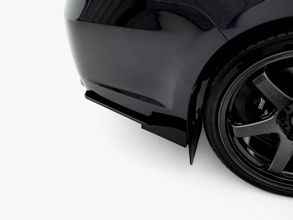 Maxton Design Street PRO Rear Side Splitters + Flaps Subaru Impreza WRX STI Mk3 Facelift