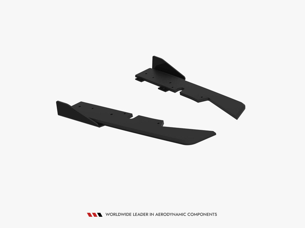 Maxton Design Street PRO Rear Side Splitters + Flaps Subaru Impreza WRX STI Mk3 Facelift