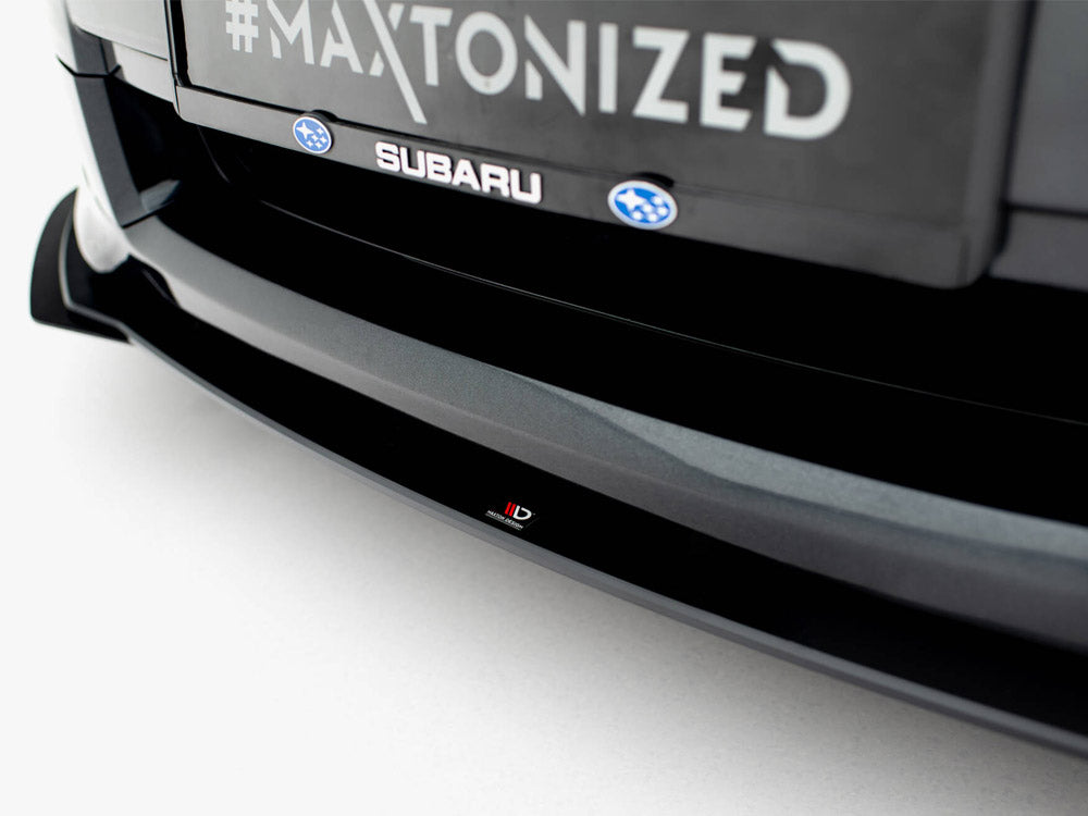 Maxton Design Street PRO Front Splitter + Flaps Subaru Impreza WRX STI Mk3 Facelift