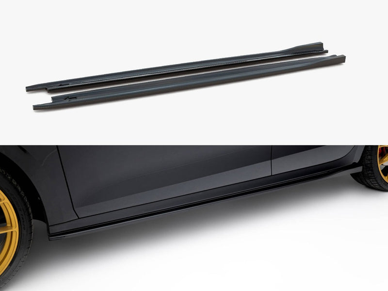 Maxton Design Side Skirt Diffusers V.2 Skoda Octavia RS Liftback / Estate Mk4 Facelift