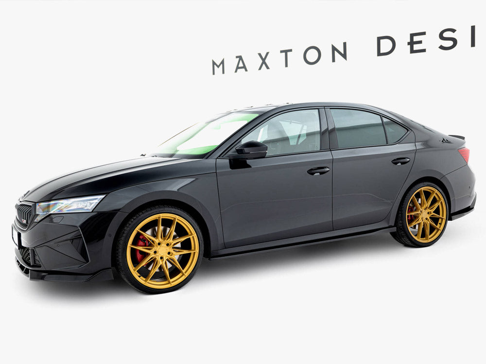 Maxton Design Side Skirt Diffusers V.2 Skoda Octavia RS Liftback / Estate Mk4 Facelift