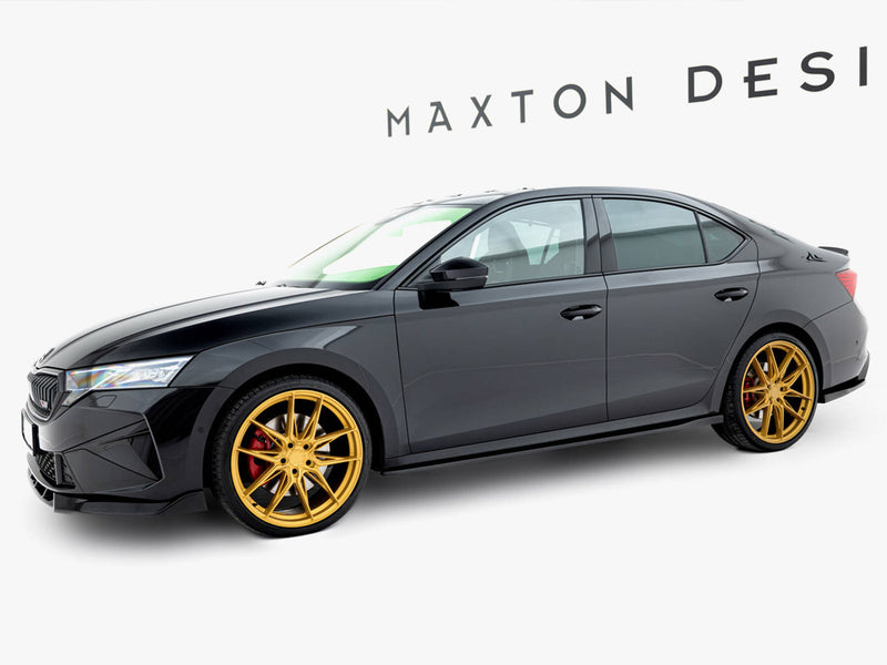 Maxton Design Side Skirt Diffusers V.2 Skoda Octavia RS Liftback / Estate Mk4 Facelift
