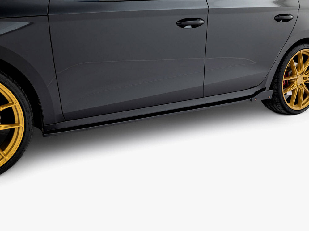 Maxton Design Side Skirt Diffusers V.2 + Flaps Skoda Octavia RS Liftback / Estate Mk4 Facelift