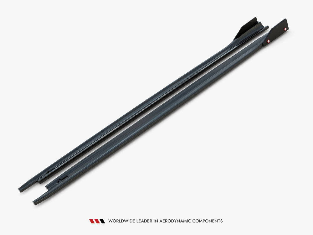 Maxton Design Side Skirt Diffusers V.2 + Flaps Skoda Octavia RS Liftback / Estate Mk4 Facelift