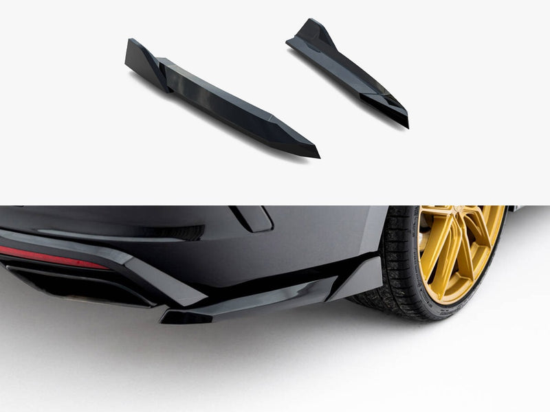 Maxton Design Rear Side Splitters V.6 Skoda Octavia RS Liftback / Estate Mk4 / Mk4 Facelift