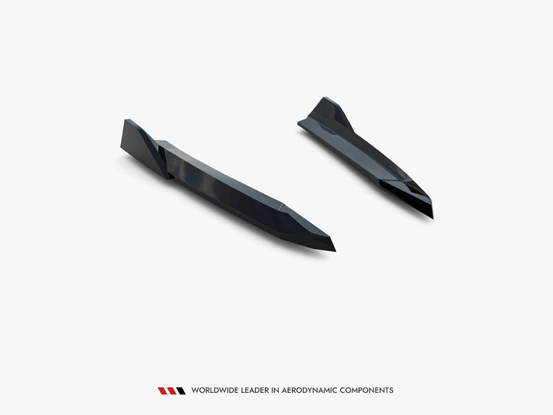 Maxton Design Rear Side Splitters V.6 Skoda Octavia RS Liftback / Estate Mk4 / Mk4 Facelift