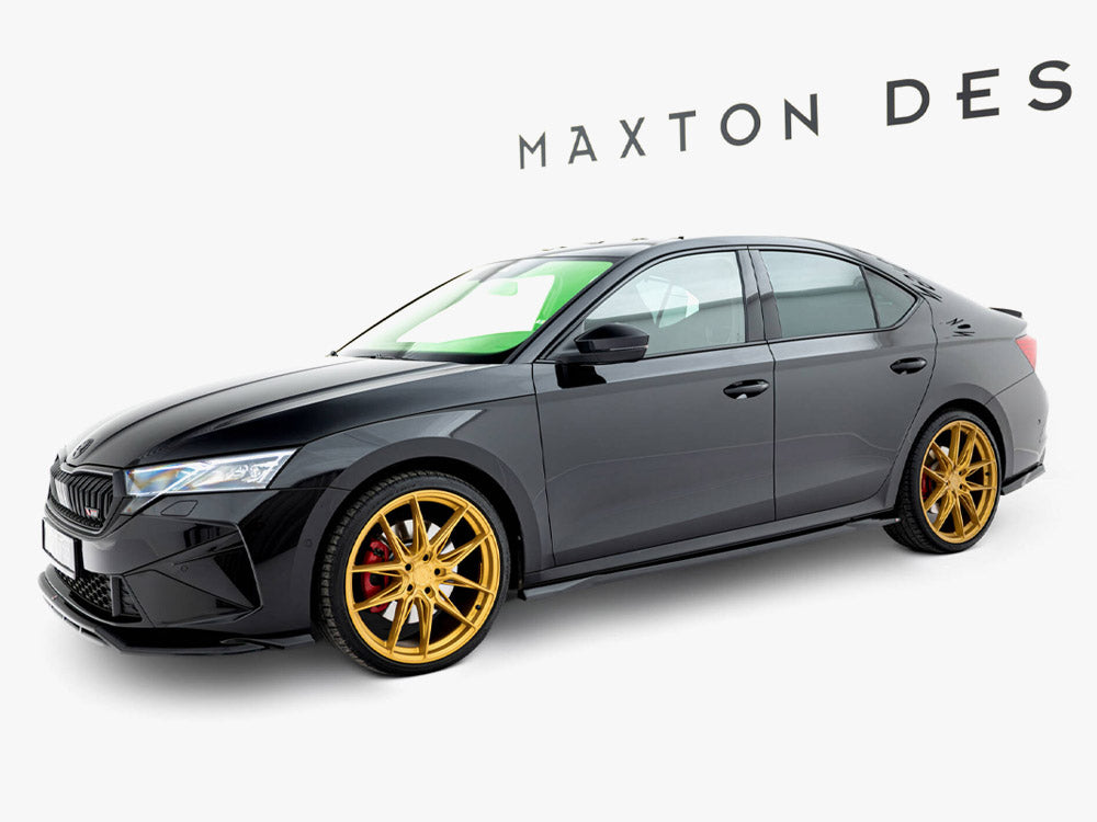 Maxton Design Side Skirts Diffusers V.3 Skoda Octavia RS Liftback / Estate Mk 4 Facelift