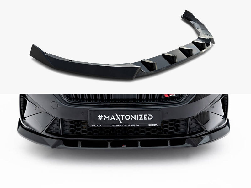 Maxton Design Front Splitter V.2 Skoda Octavia RS Liftback / Estate Mk4 Facelift