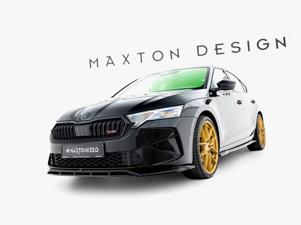 Maxton Design Front Splitter V.1 Skoda Octavia RS Liftback / Estate Mk4 Facelift