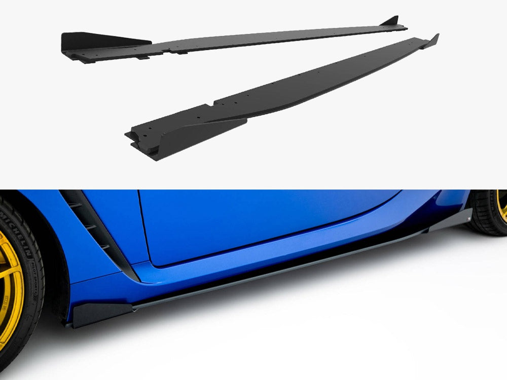 Maxton Design Street PRO Side Skirts Diffusers V.1 + Flaps Subaru BRZ Mk2