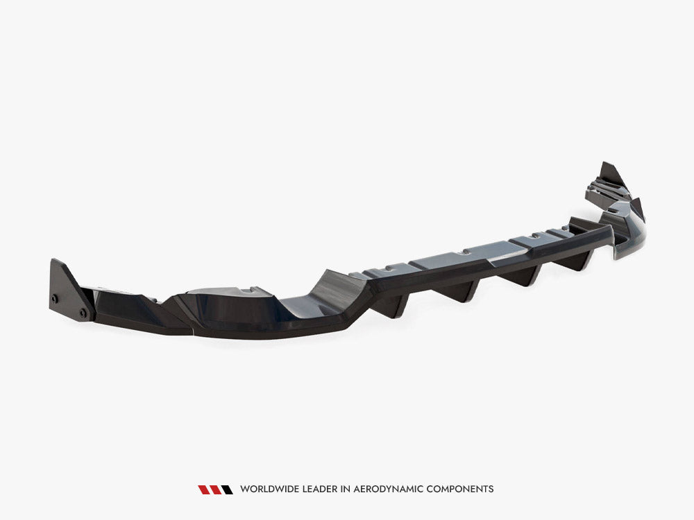 Maxton Design Central Rear Splitter (Vertical Bars) V.1 + Flaps Subaru BRZ Mk2