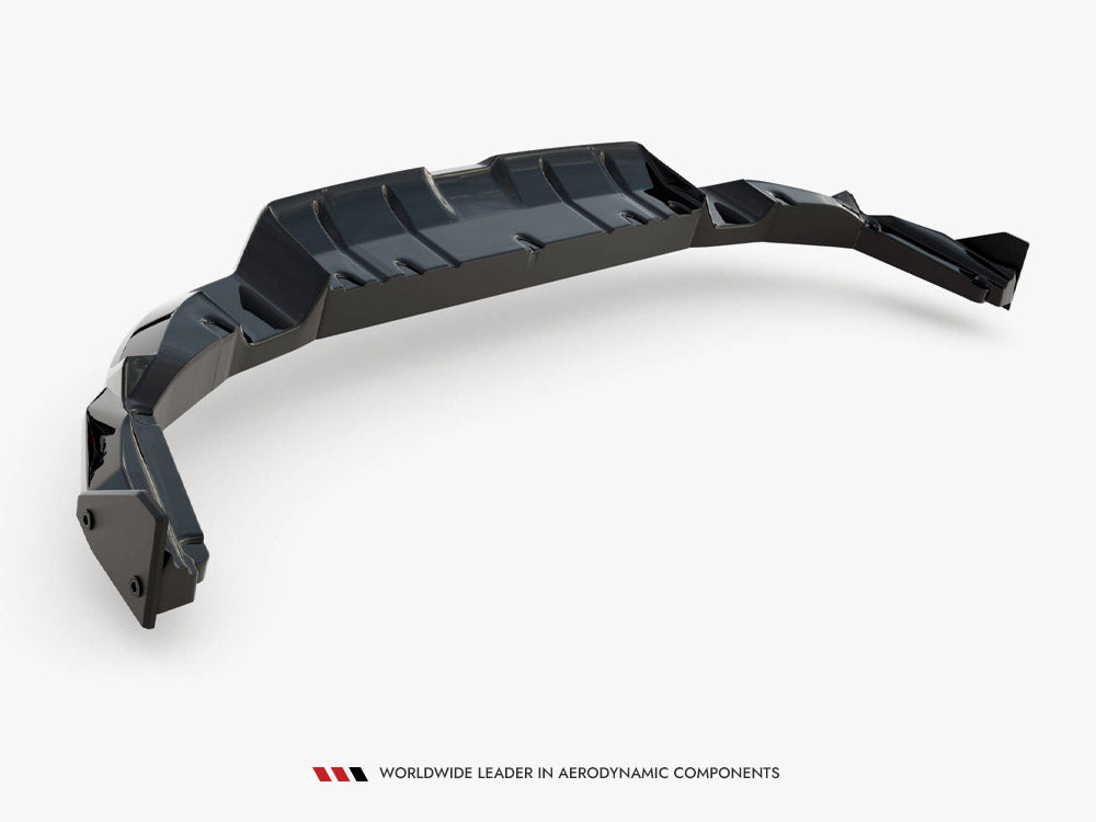 Maxton Design Central Rear Splitter (Vertical Bars) V.1 + Flaps Subaru BRZ Mk2