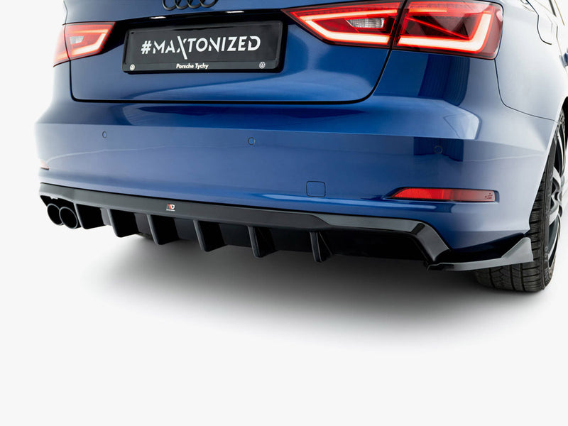 Maxton Design Rear Valance Audi A3 Sedan 8V (Version with dual exhaust tips on one side)