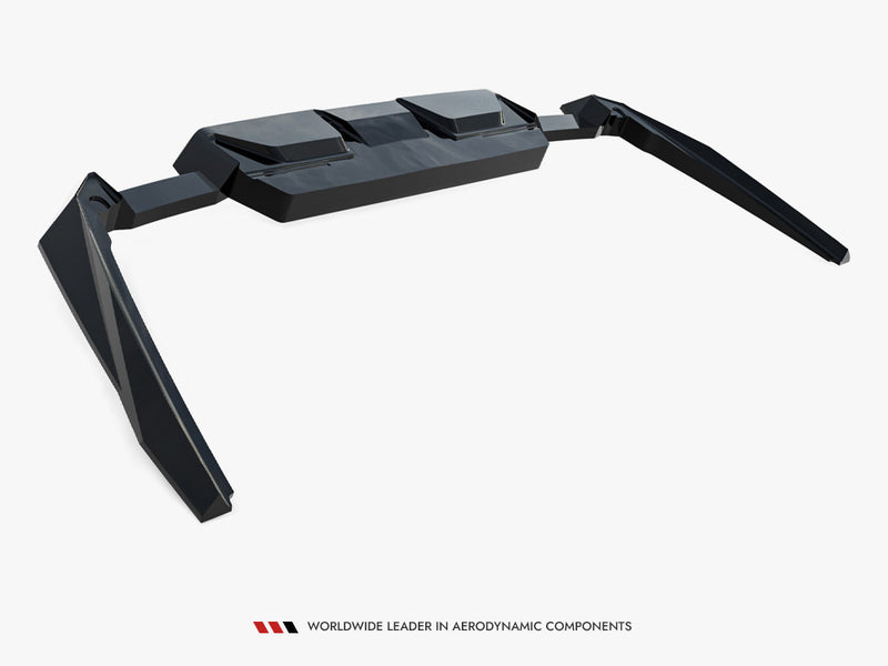 Maxton Design Rear Splitter (Vertical Bars) BMW M5 Sedan / Touring G90