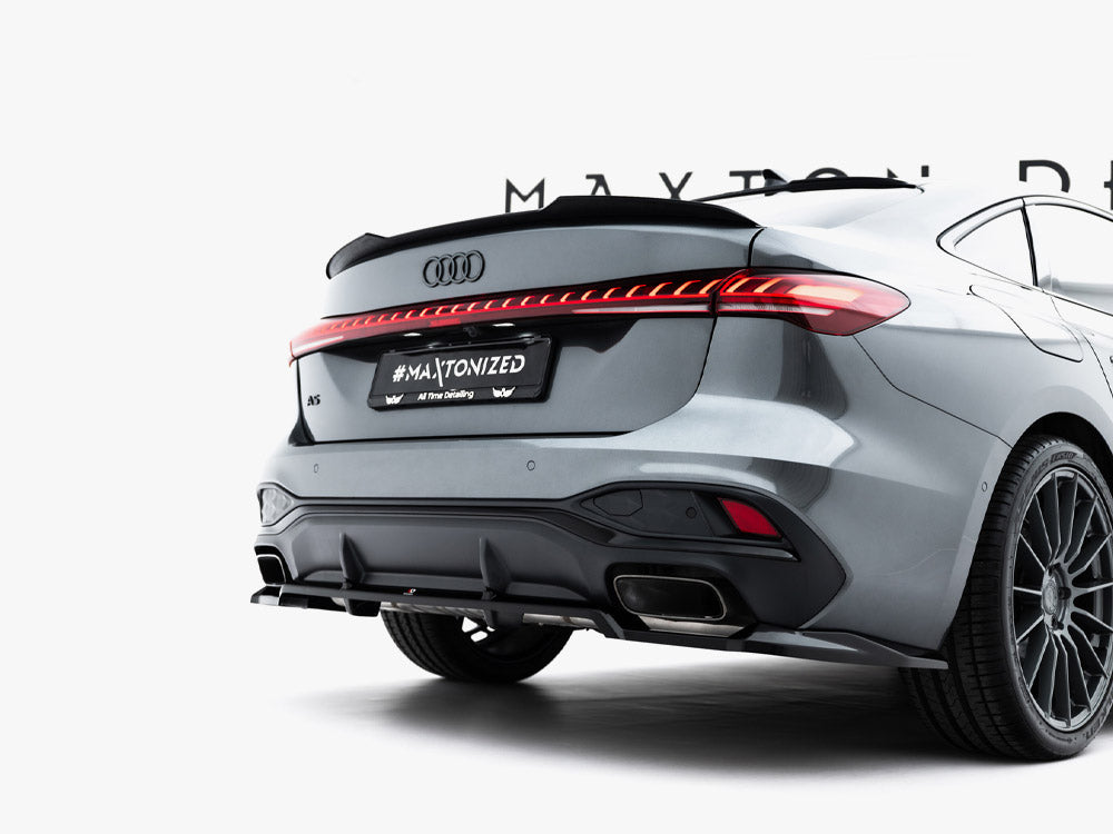 Maxton Design Rear Splitter (Vertical Bars) Audi A5 S-Line Sedan / Avant B10
