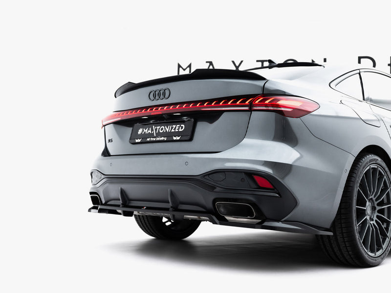 Maxton Design Rear Splitter (Vertical Bars) Audi A5 S-Line Sedan / Avant B10