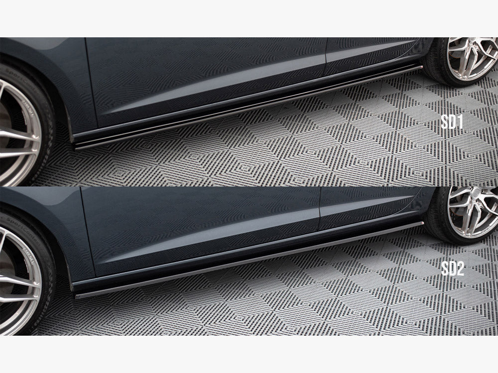 Maxton Design Side Skirts Diffusers V.2 Seat Leon Mk3 Cupra / FR Facelift