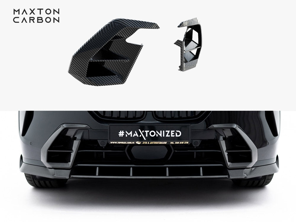 Maxton Design Prepreg Carbon Front Bumper Side Vents BMW X7 M-Pack G07 Facelift